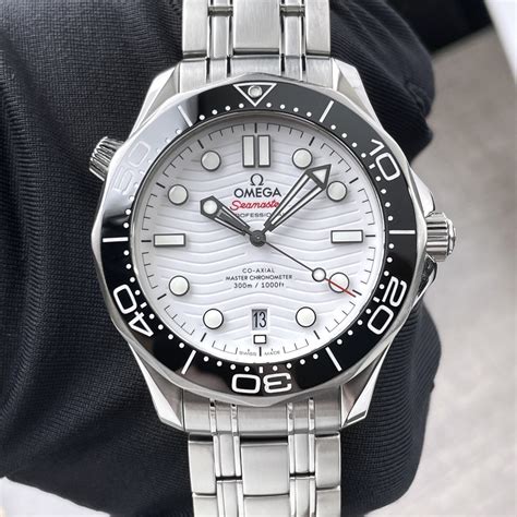 omega seamaster diver white|omega seamaster diver 300m 44mm.